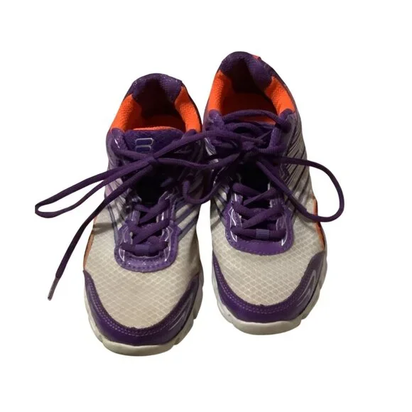 Fila Womens Purple & Orange Athletic Running Shoes Size 6.5 US - Picture 2 of 4